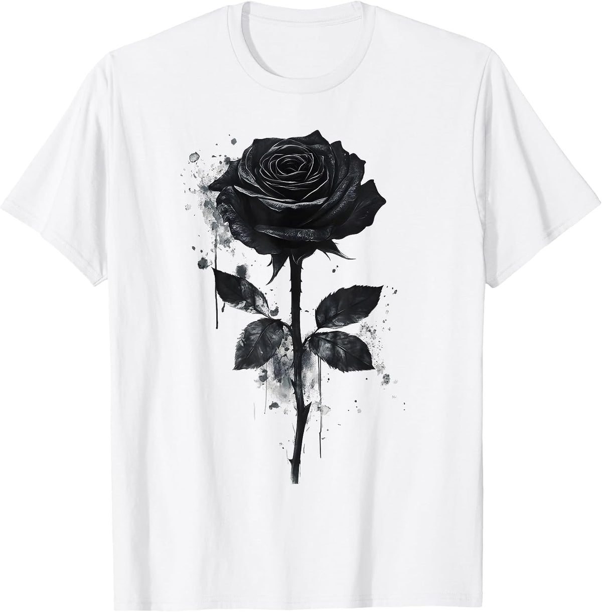 Black Rose Flower Botanist Garden Flower Black Rose T-Shirt