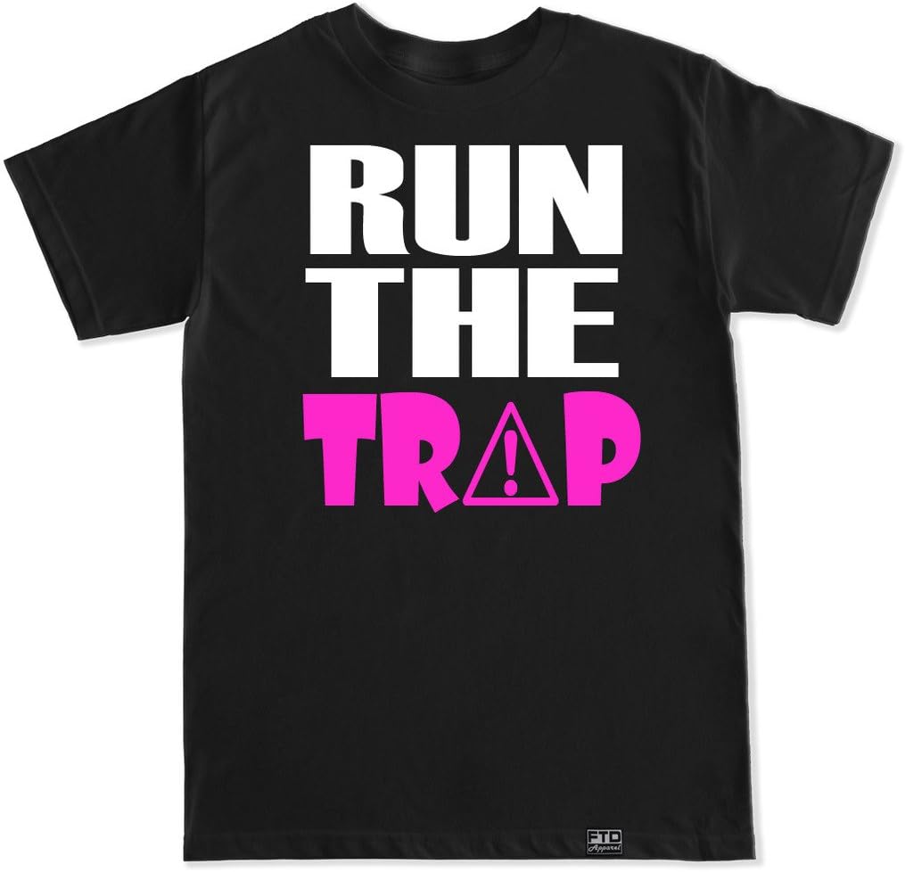 FTD Apparel Men's Run The Trap EDM Rave Concert T Shirt