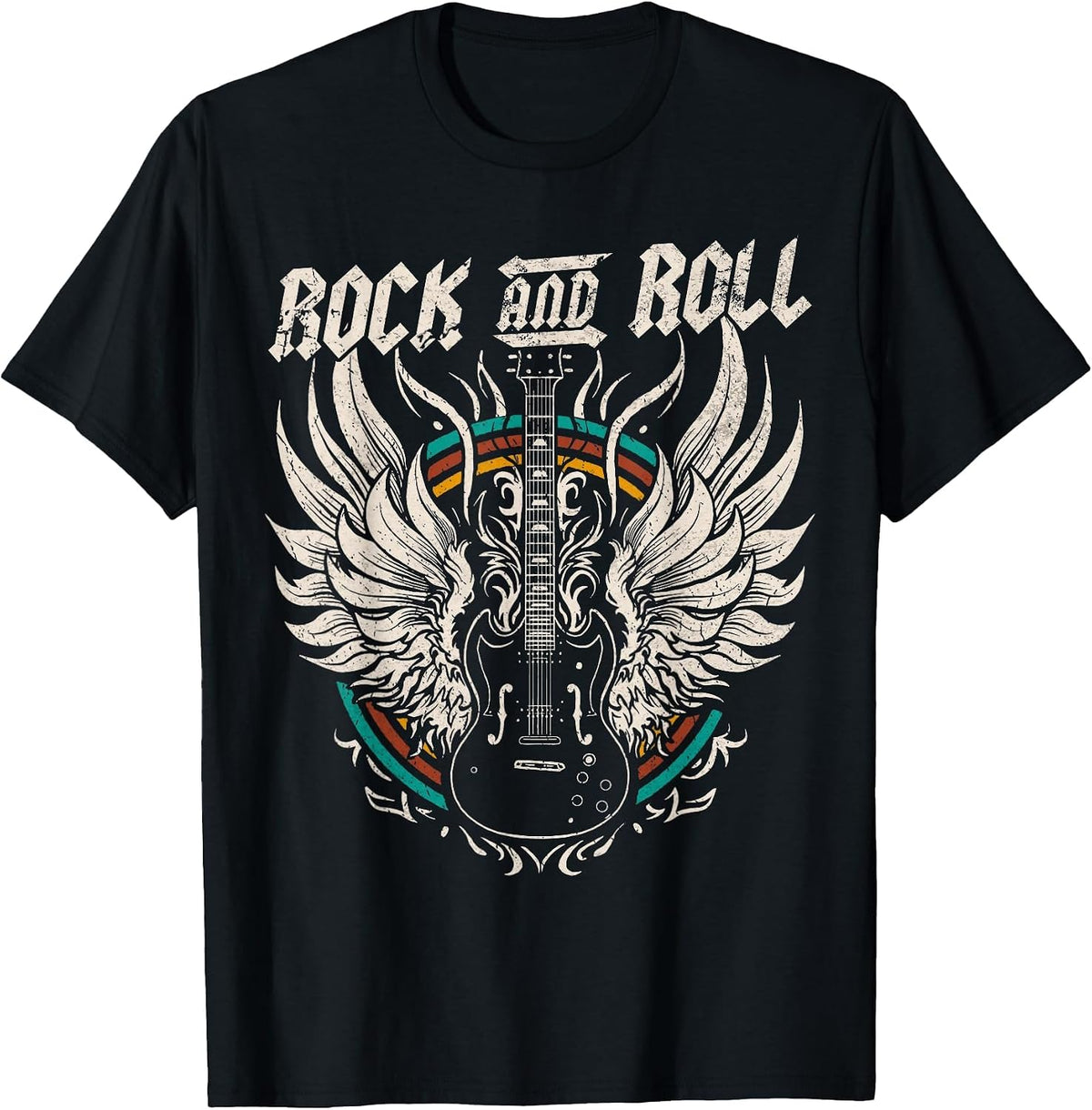 Rock and Roll Guitar Vintage Rock Music T-Shirt