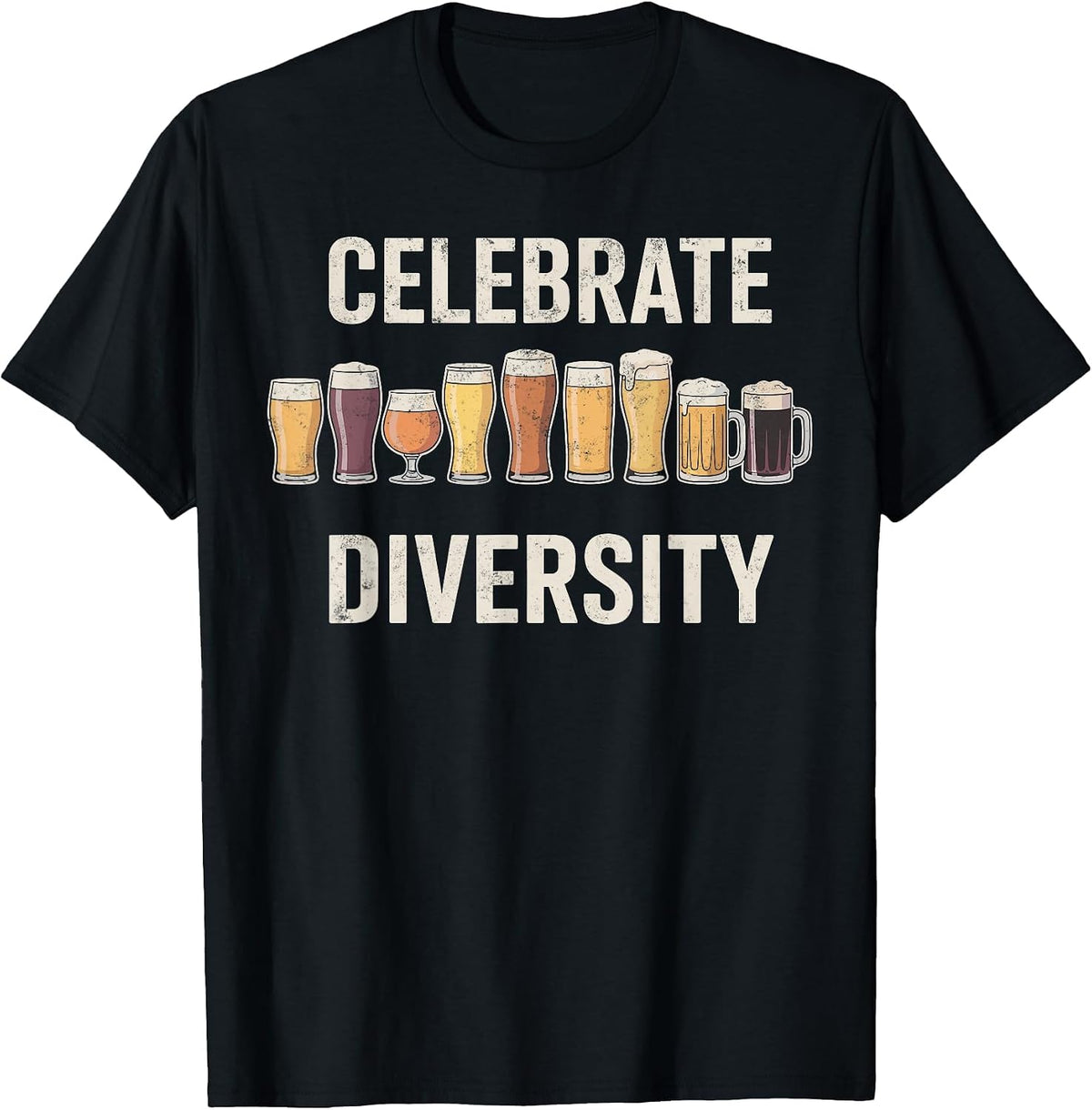 Celebrate Diversity Funny Brewing Brewer Craft Beer Hobby T-Shirt