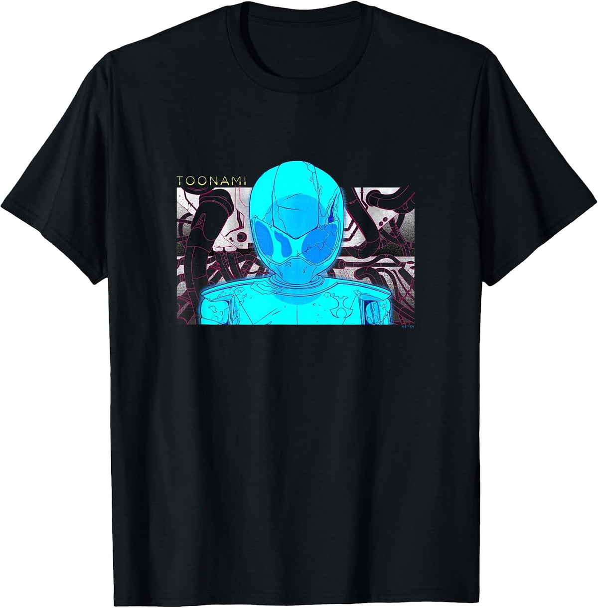 Toonami T.O.M. Blue Schematic Screen Grab T-Shirt