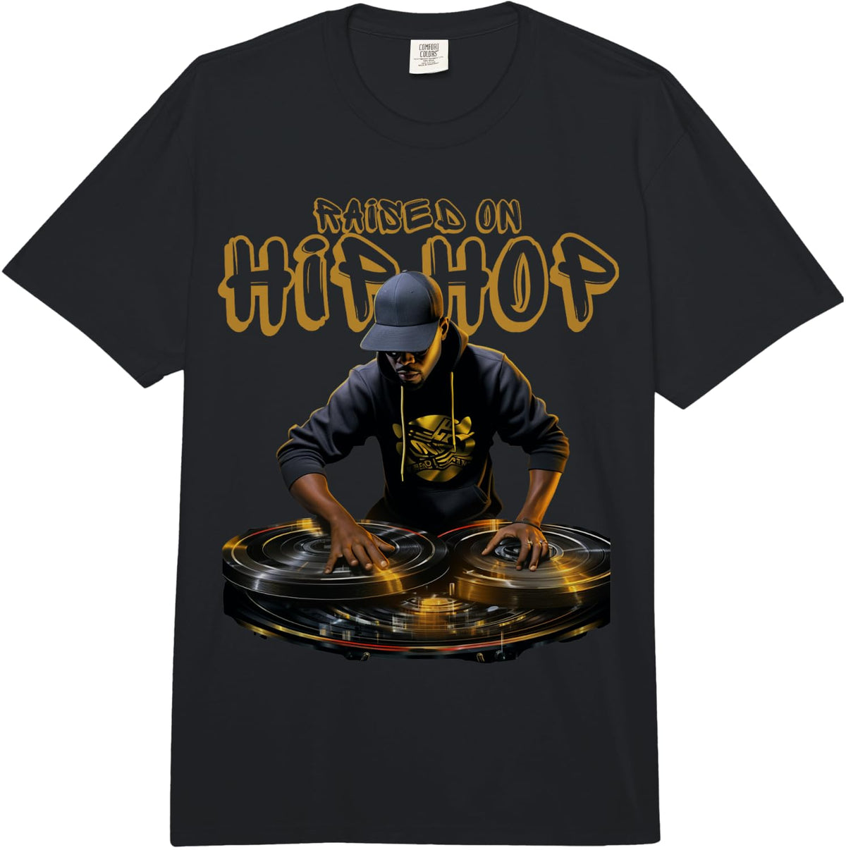 Hip Hop DJ 50th Anniversary Graphic Comfort Colors Adult Heavyweight T-shirt