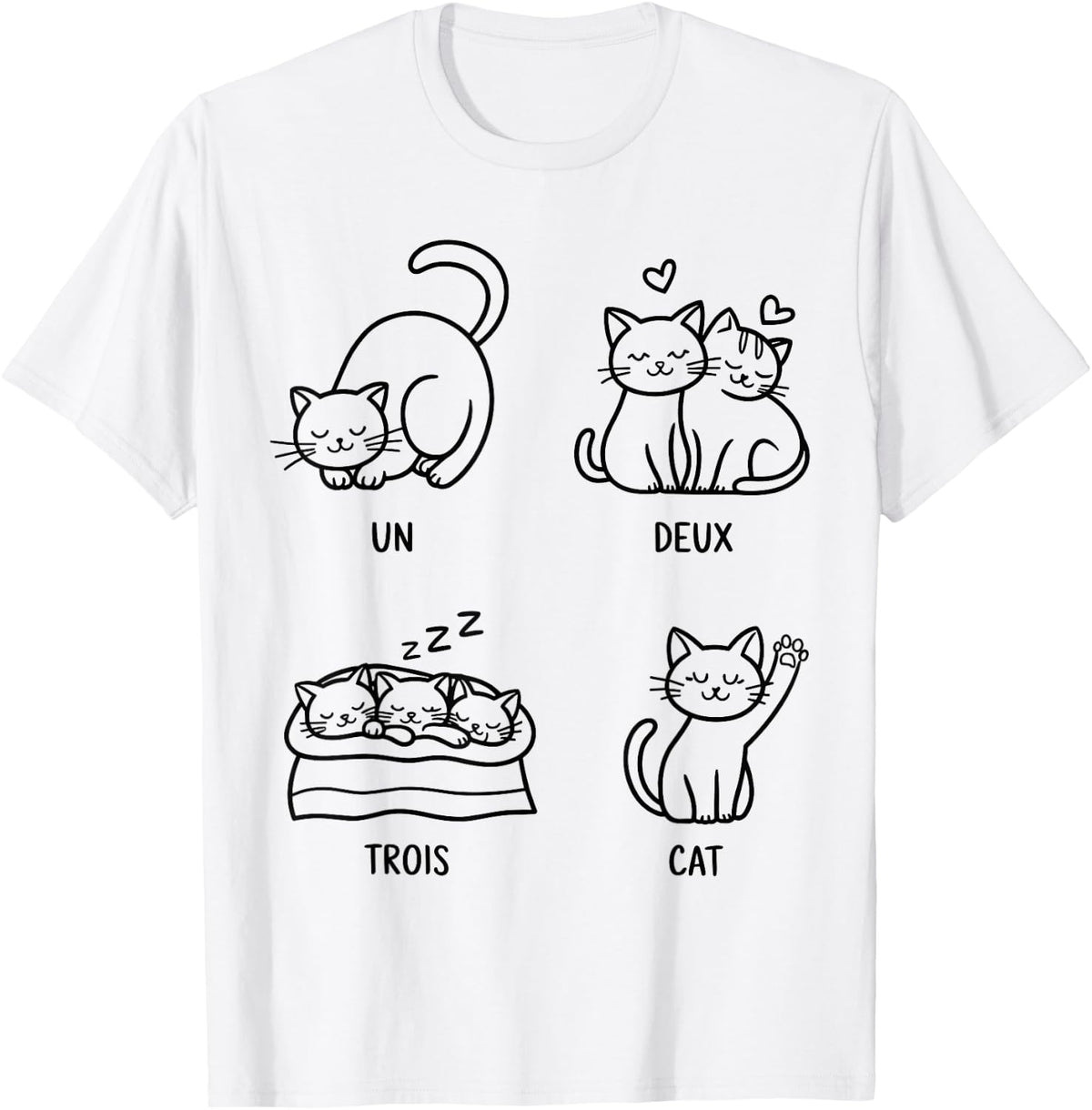Un Deux Trois Cat T-Shirt