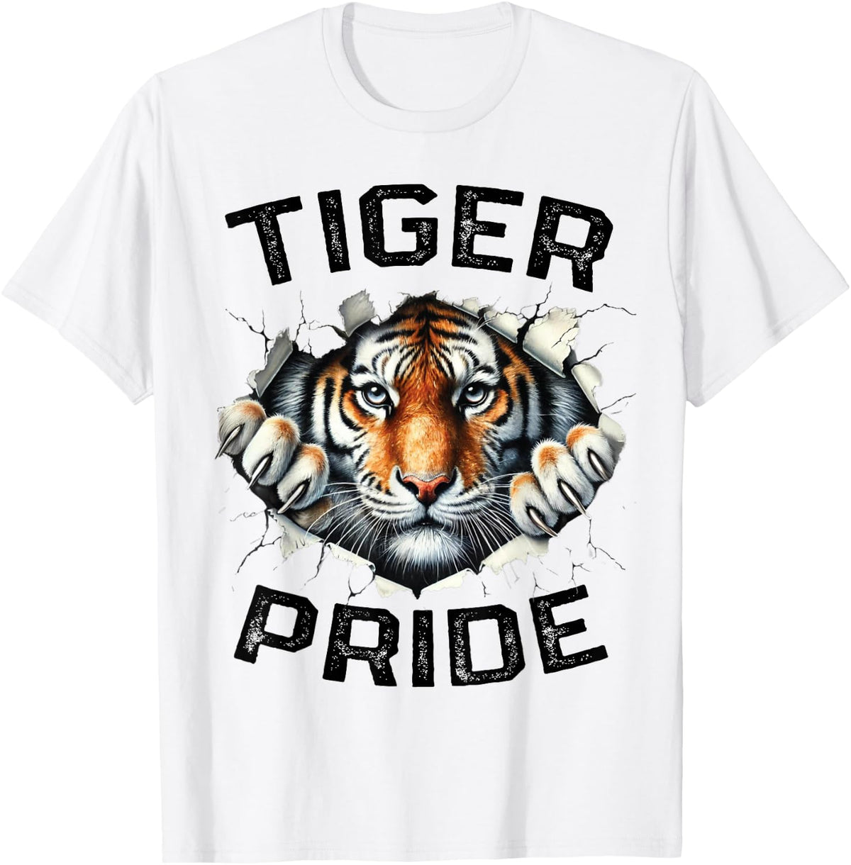 Tiger Pride Retro Tiger School Sports Team T-Shirt