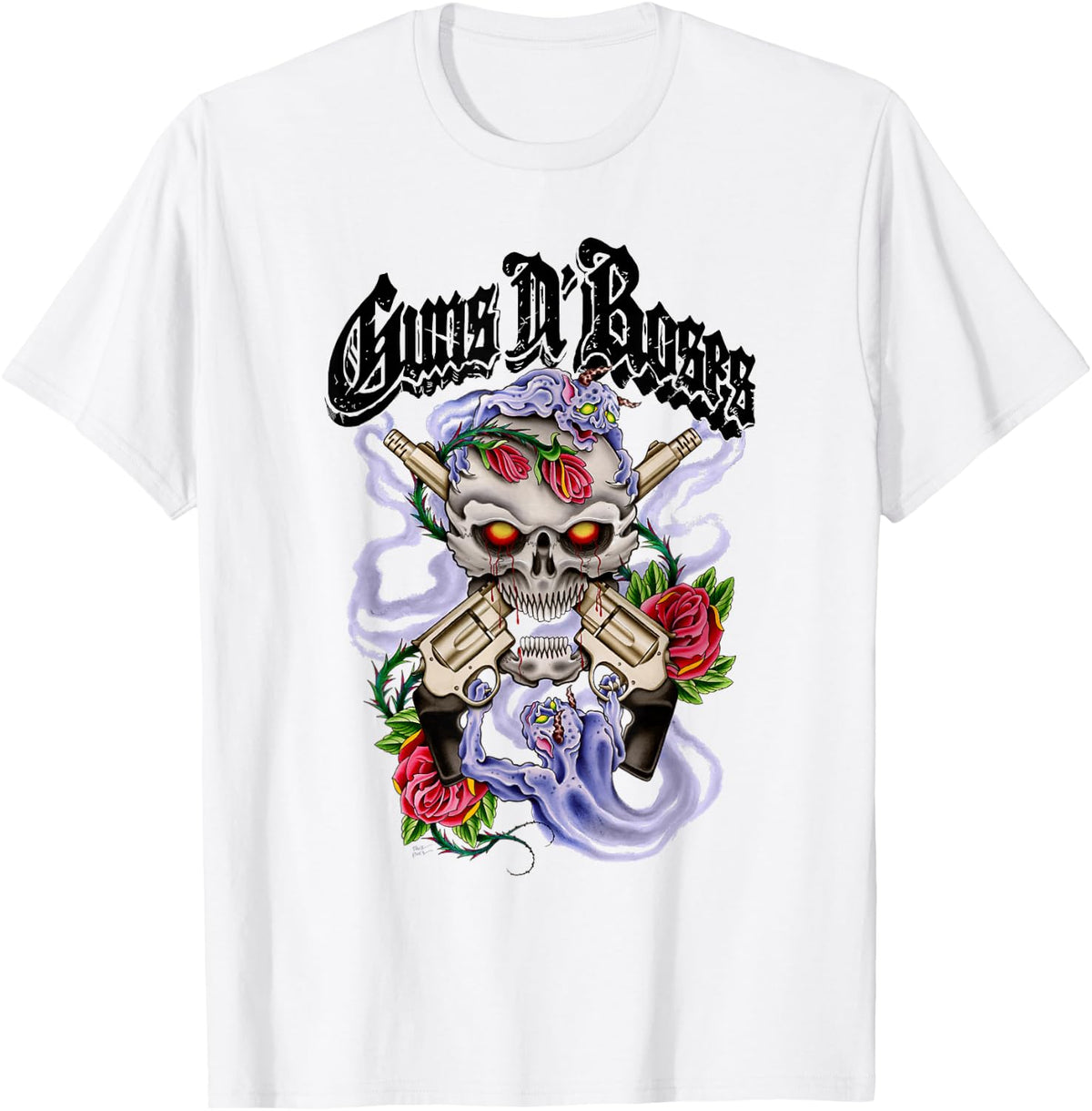 Guns N' Roses Official Guns N' Demons Purple Smoke T-Shirt
