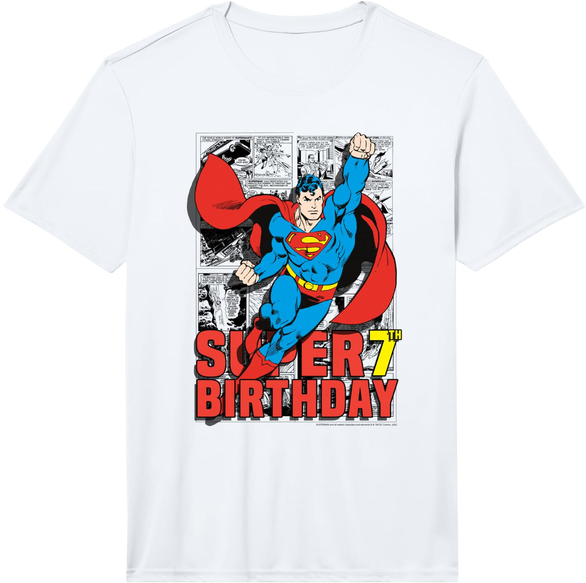 DC Comics Superman Super 7th Birthday Comic Performance T-Shirt