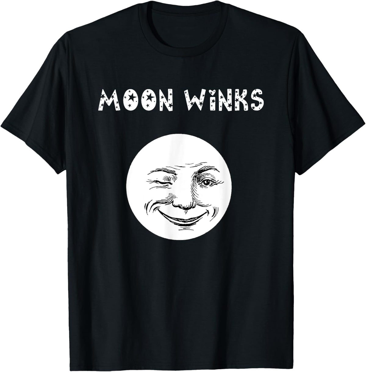 Moon Winks T-Shirt Funny Gift For Astrology Sun Moon Lovers