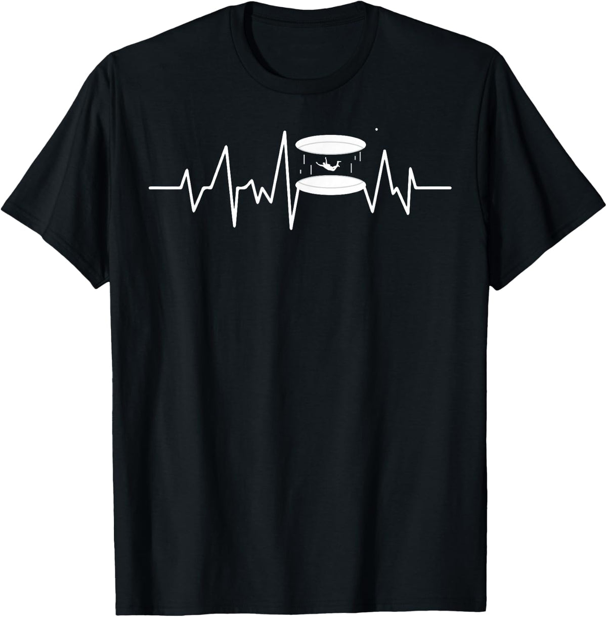 Indoor Skydiving Heartbeat Skydiver Tunnel Flight EKG T-Shirt