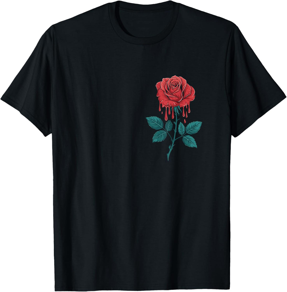 melting red-rose leaves pocket garden bloom gardener flowers T-Shirt