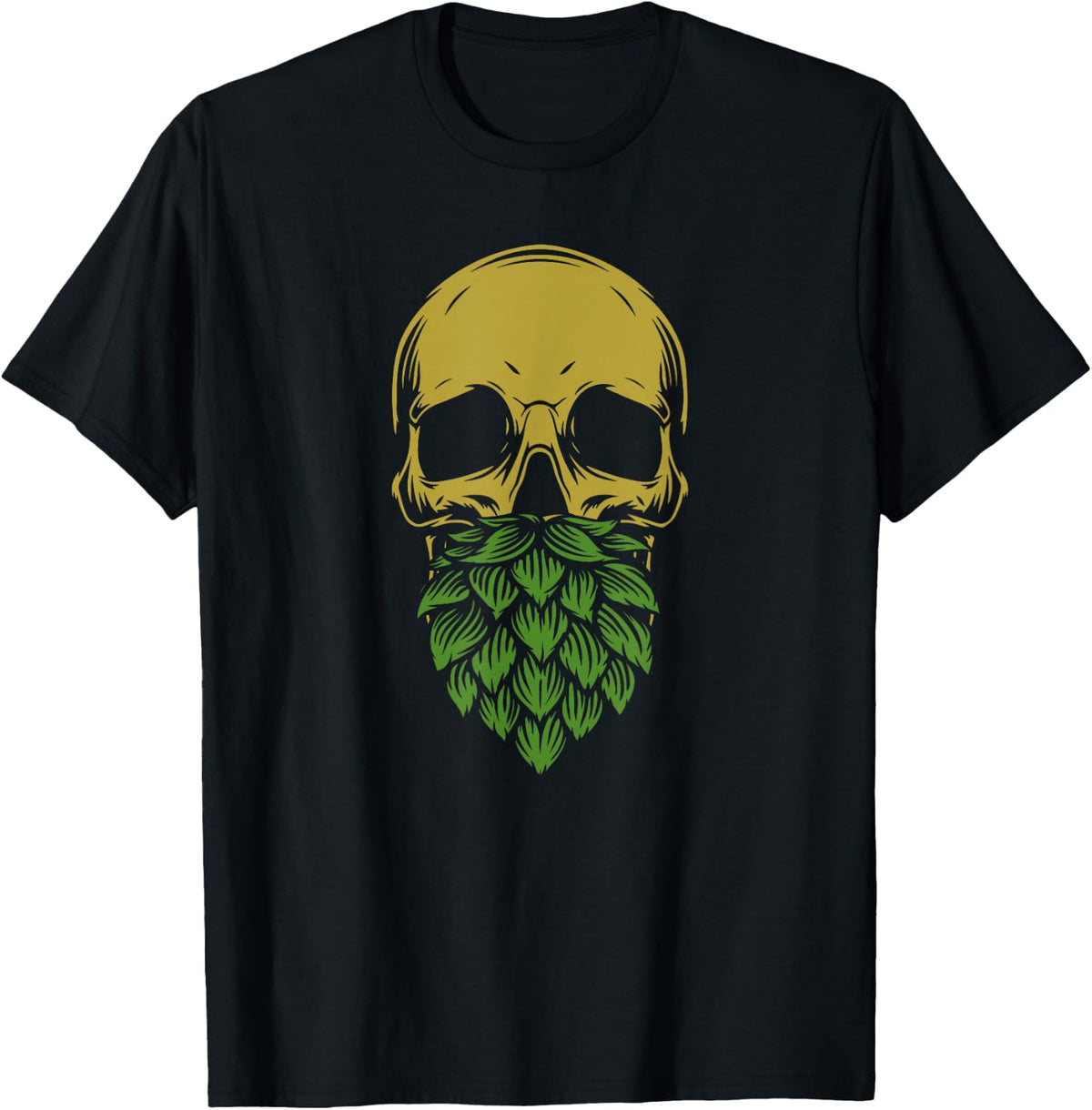Home Brewing - IPA Craft Beer Brewer Skull Hop Beard T-Shirt