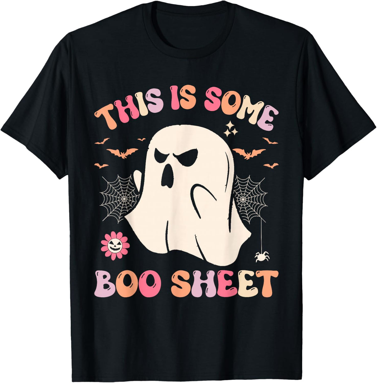 Groovy Halloween Boo Ghost Costume This is Some Boo Sheet T-Shirt