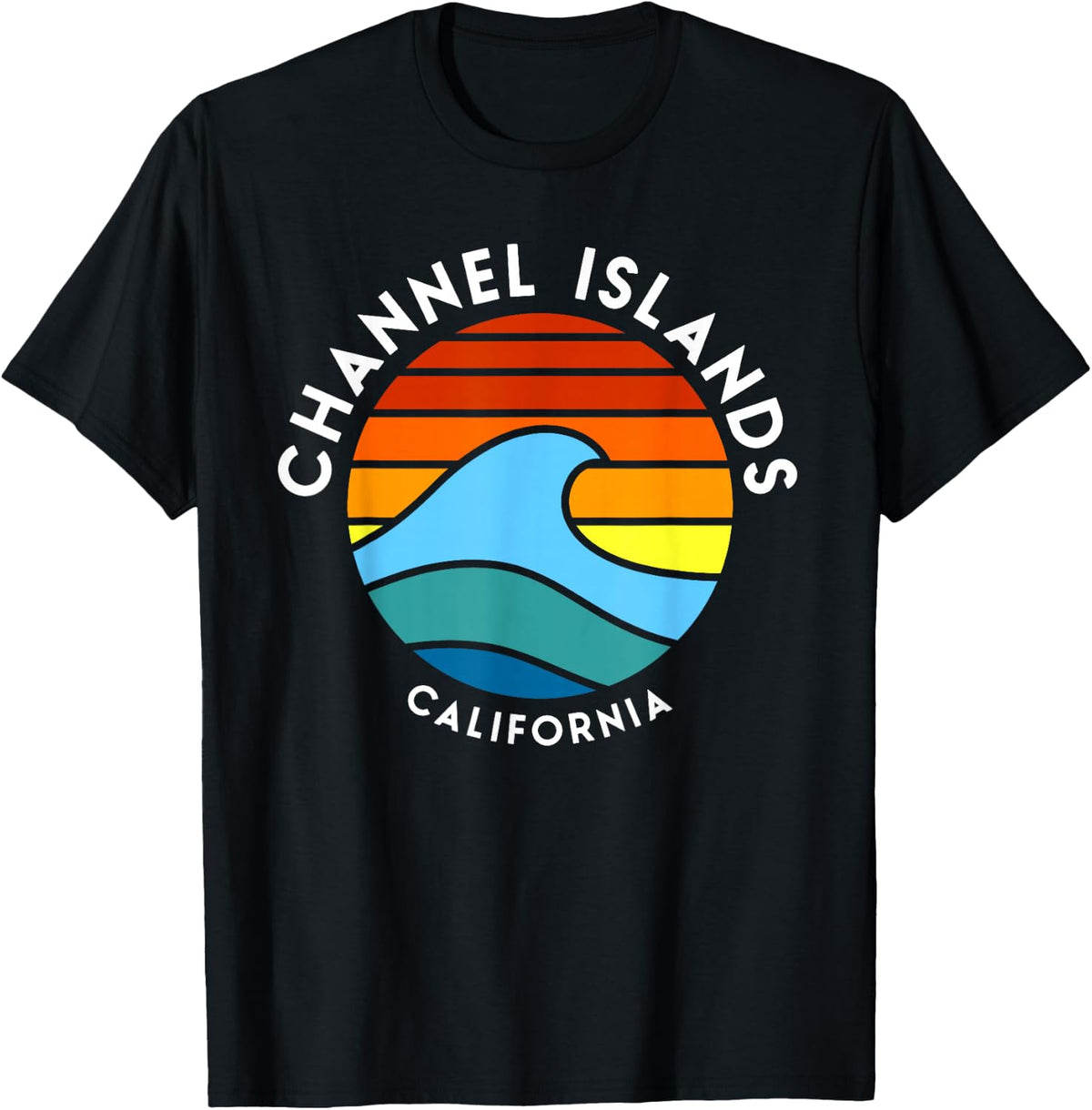 Channel Islands California Retro Wave 80s T-Shirt T-Shirt