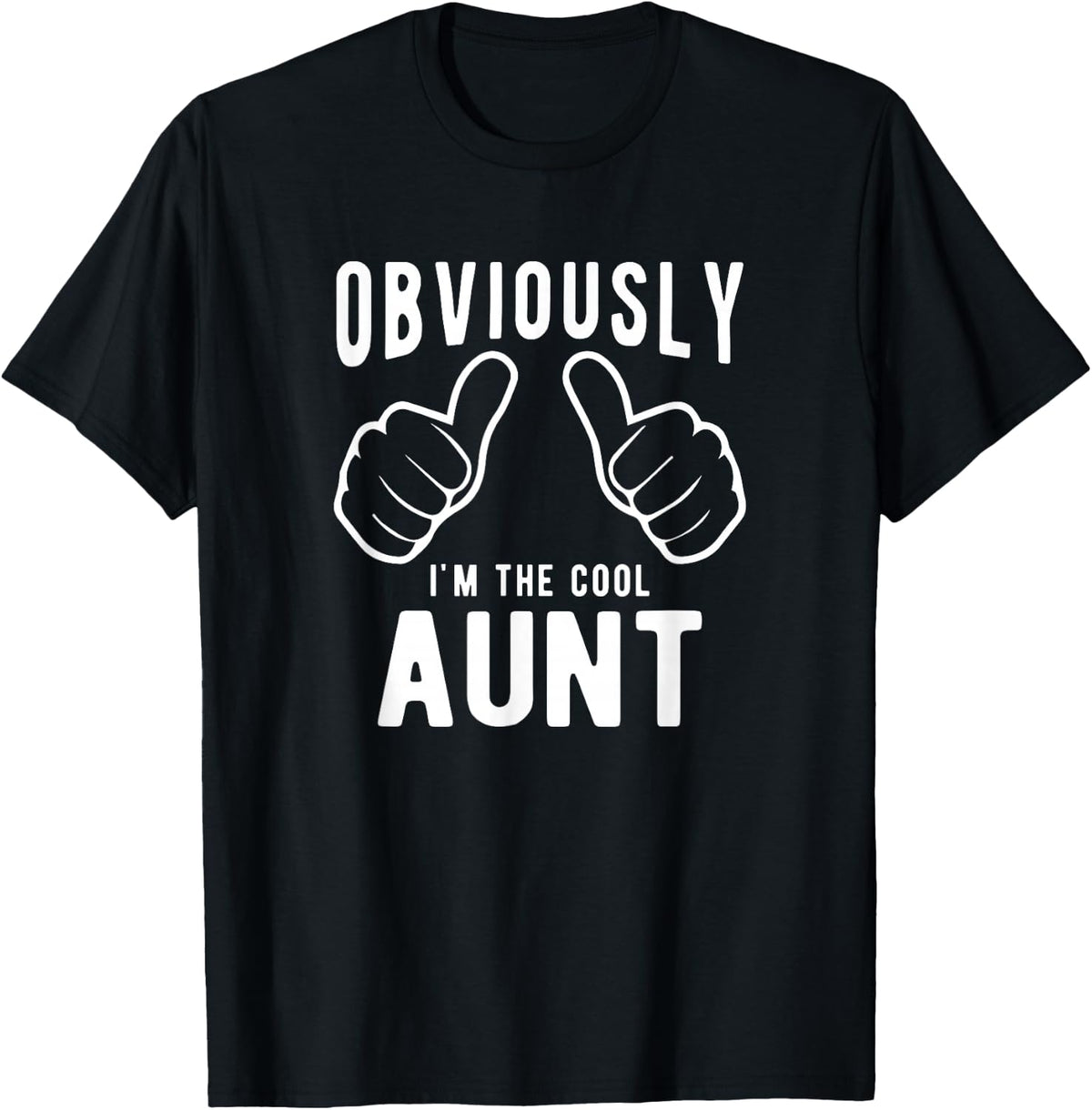 Funny Aunt Gifts from Niece Nephew, Obviously Cool Aunt T-Shirt