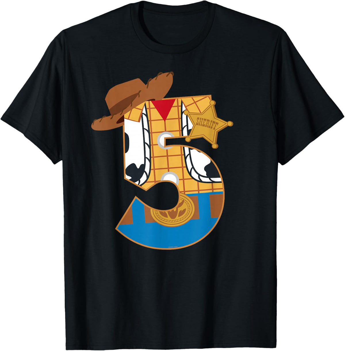 Disney and Pixar's Toy Story Fifth Birthday 5 Years Old T-Shirt