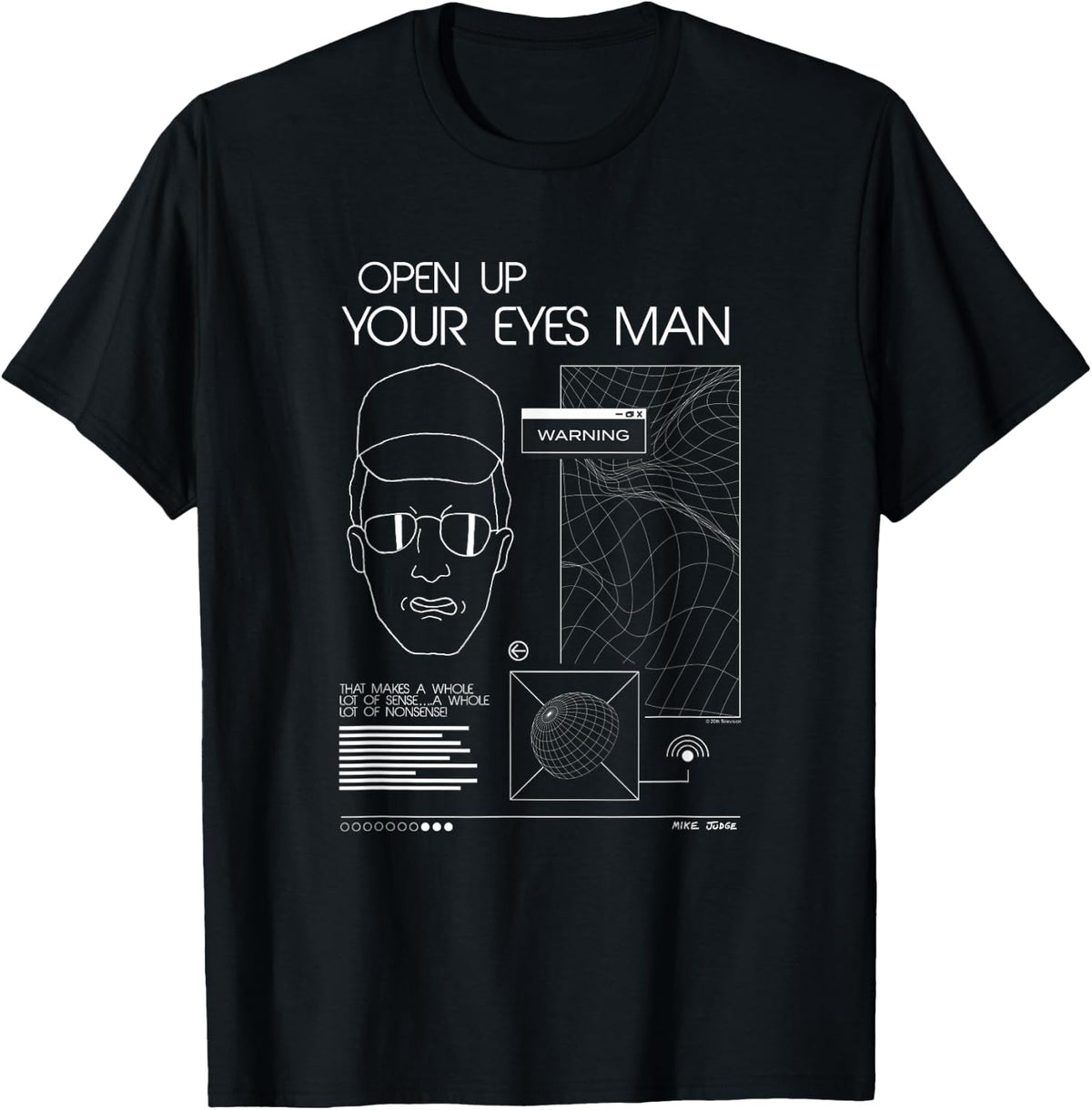 King of the Hill Dale Open Up Your Eyes Man Conspiracies T-Shirt