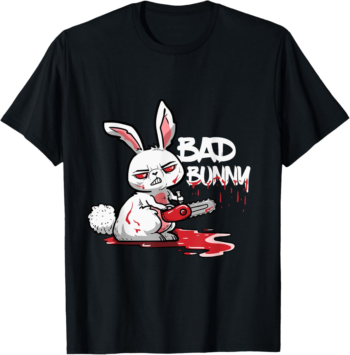 Funny Horror Rabbit Evil Bad Bunny T-Shirt