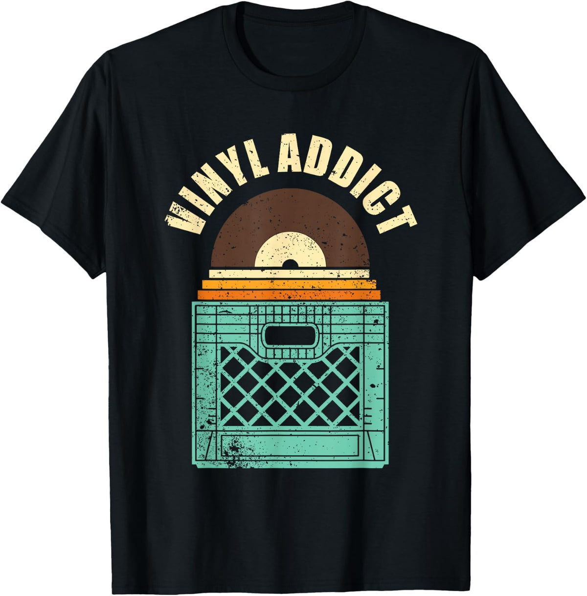 Cute Record Art For Men Women Spindle Music Vinyl Lovers T-Shirt