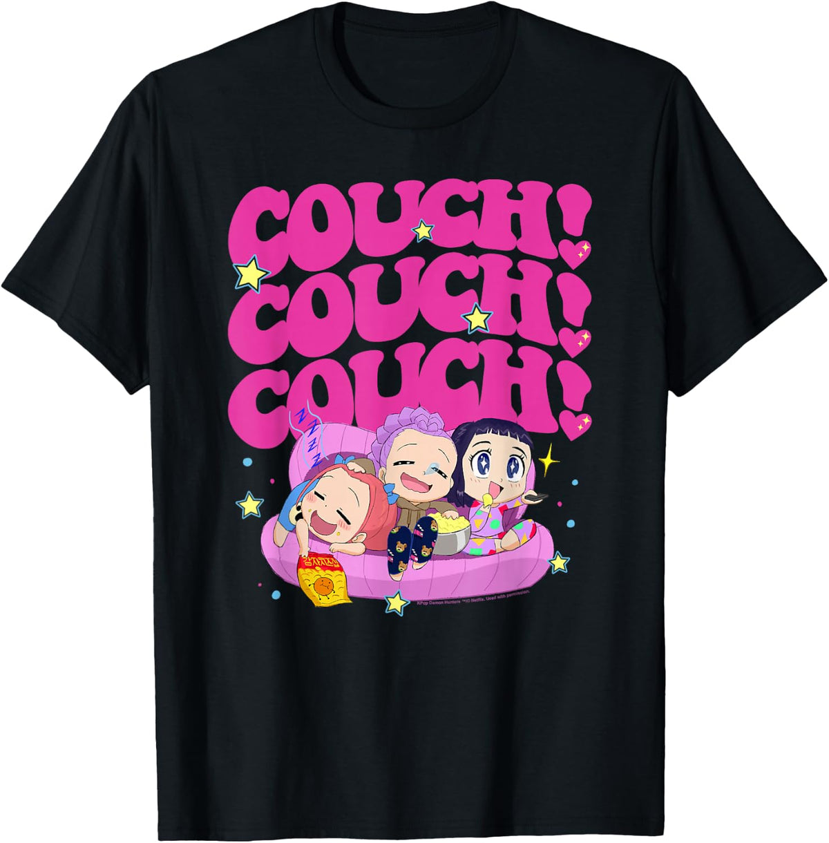 Kpop Demon Hunters Couch! Couch! Couch! Poster T-Shirt