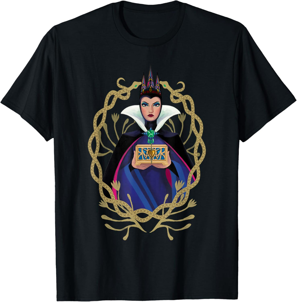 Disney Snow White Evil Queen Holding A Small Chest T-Shirt