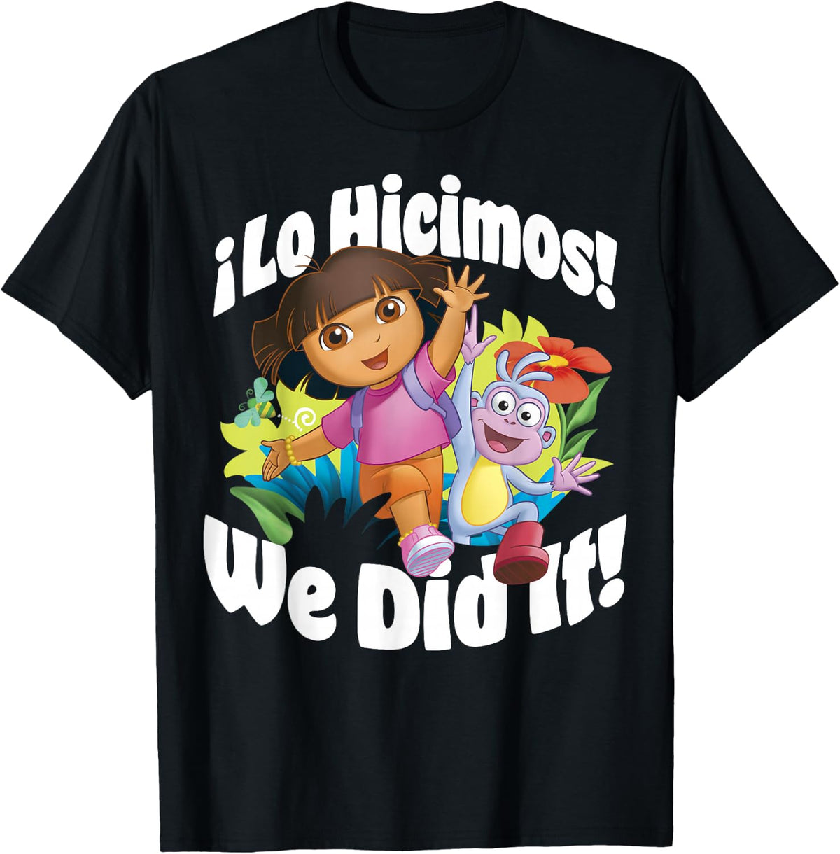 Dora the Explorer Floral Lo Hicimos We Did It T-Shirt