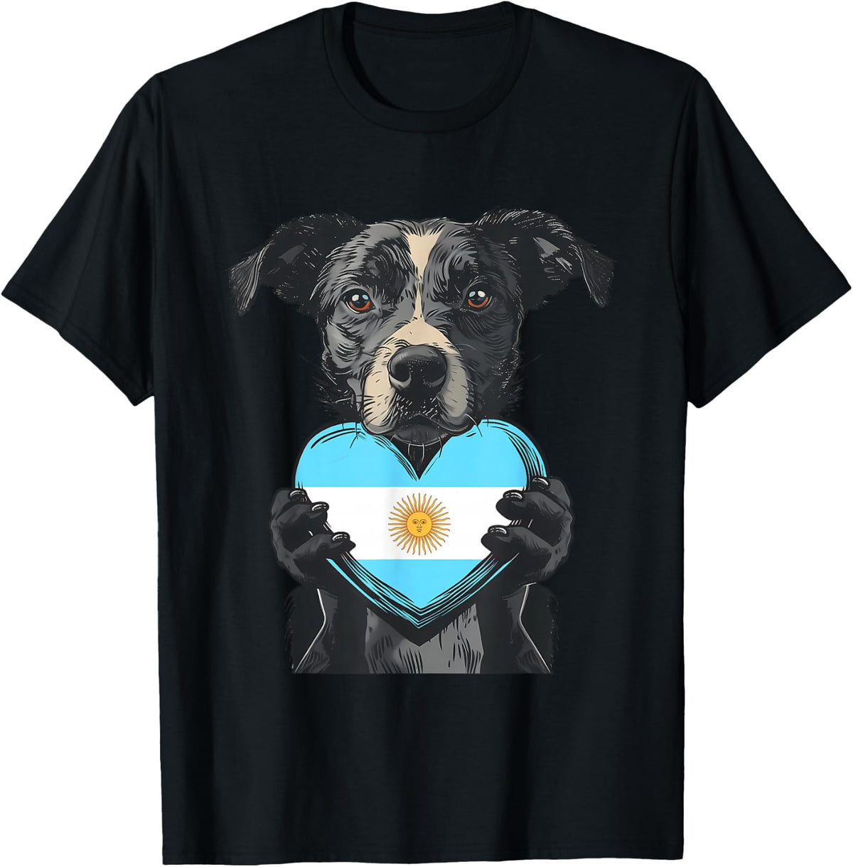Argentina Heart Dog Argentinian Roots Argentinian Pride T-Shirt