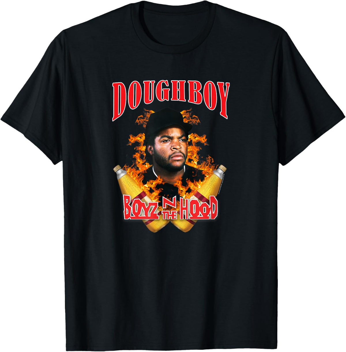 Boyz n the Hood Flames & 40s T-Shirt