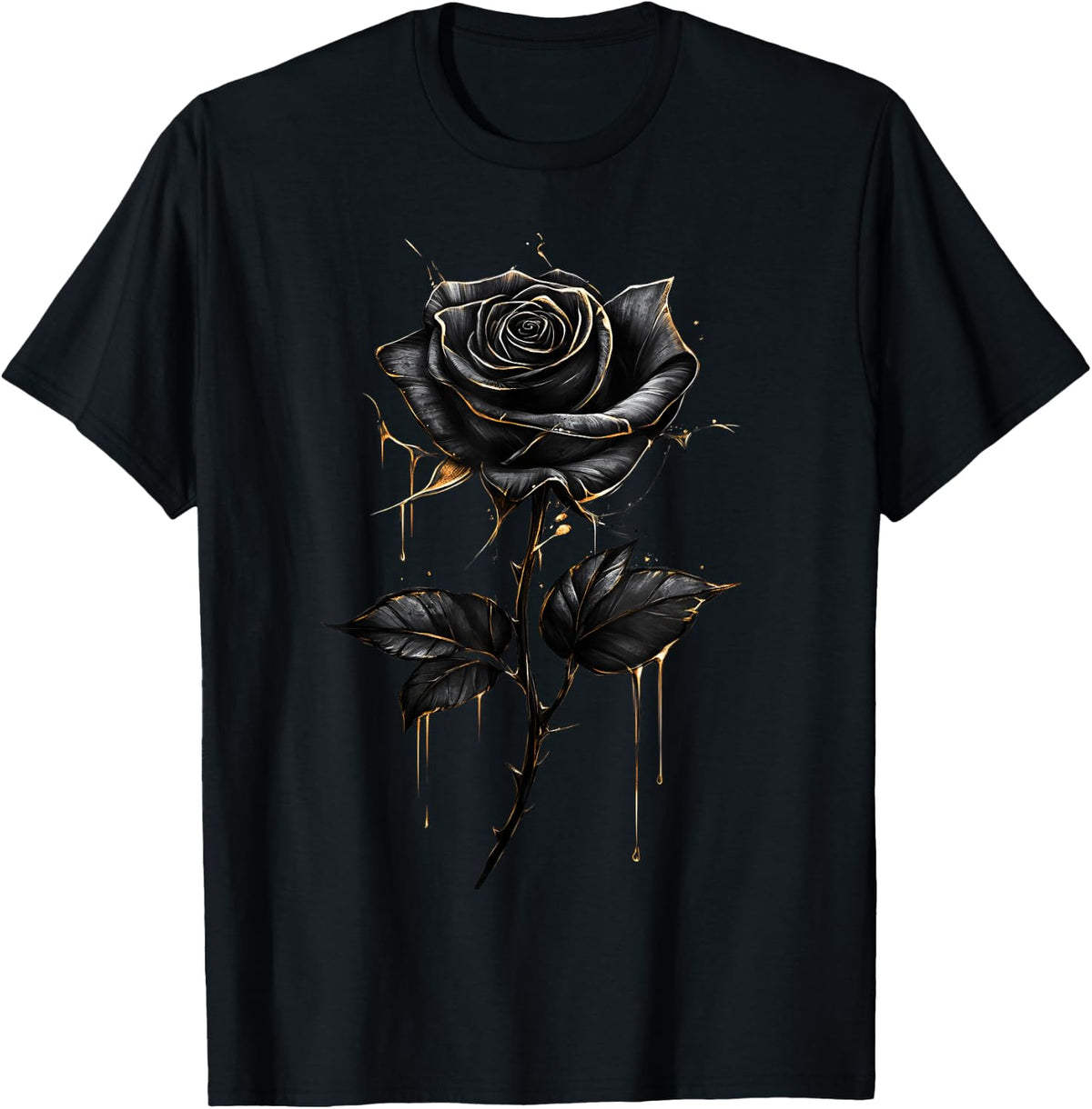 Black Rose Flower Botanist Garden Flower Black Rose T-Shirt
