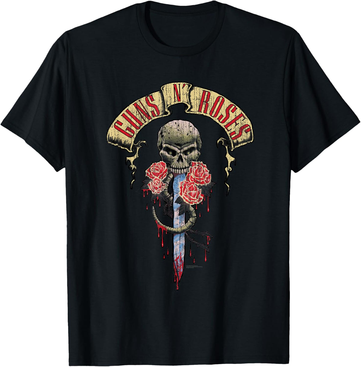 Guns N' Roses Dagger Skull T-Shirt T-Shirt