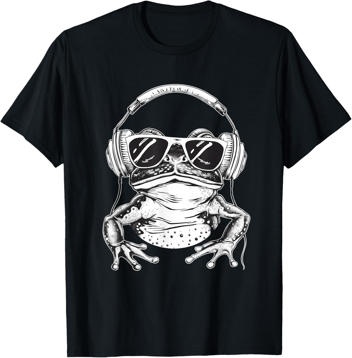 Frog DJ House Music Headphones Beatmaker Techno Dance Club T-Shirt