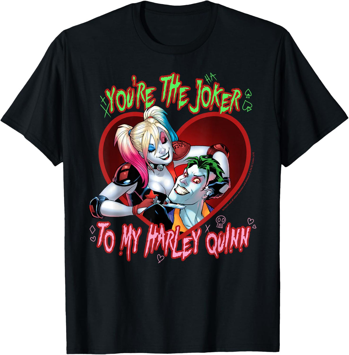 DC Comics Batman Joker to Harley T-Shirt