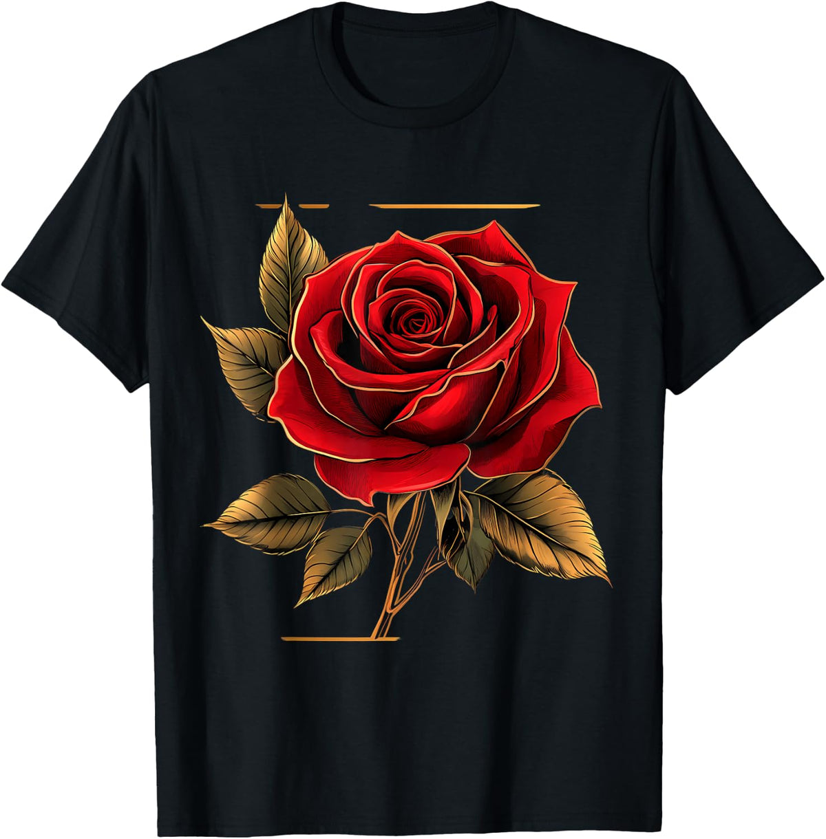 Red Rose Flower Botanist Garden Flower Red Rose T-Shirt