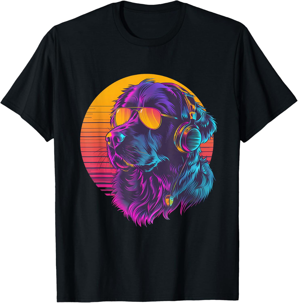 Dog DJ Beatmaker EDM House Music Techno Music Headphones T-Shirt
