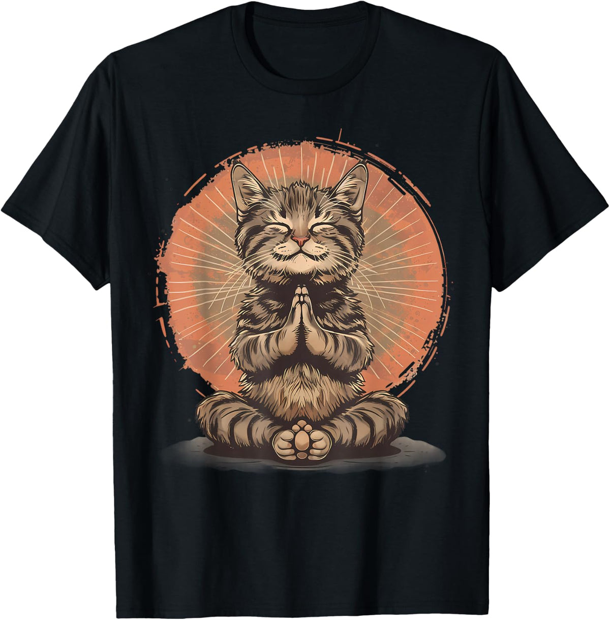 Cat Meditation Zen Buddha Hindu Buddhist Spirituality T-Shirt