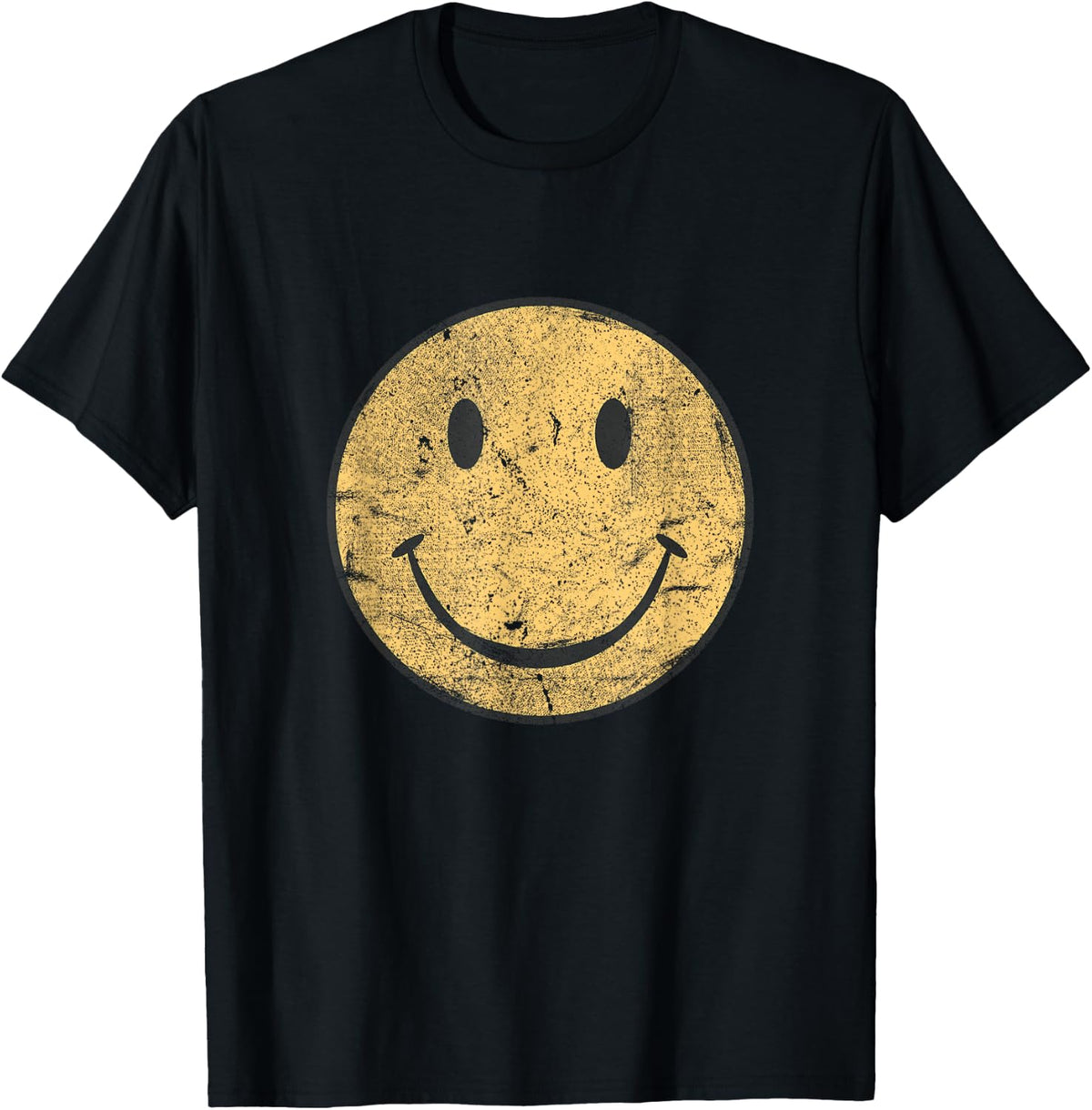 Vintage Smile FACE | 70's Vibe | Yellow Smile T-Shirt