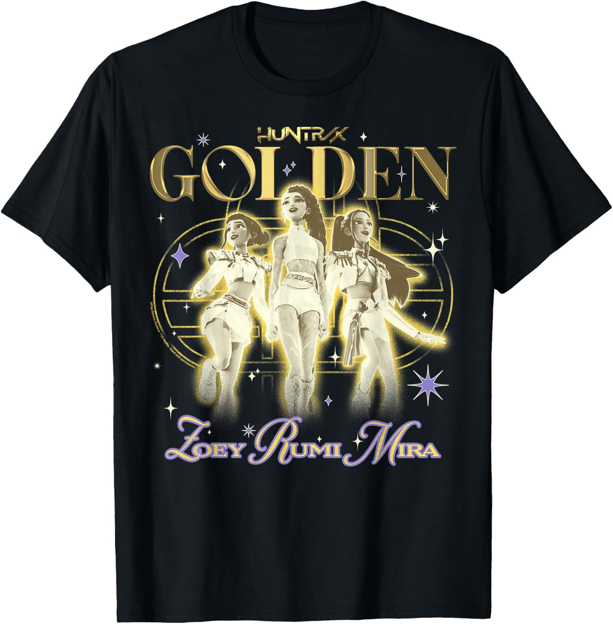 Kpop Demon Hunters Huntrix Golden Zoey Rumi Mira T-Shirt