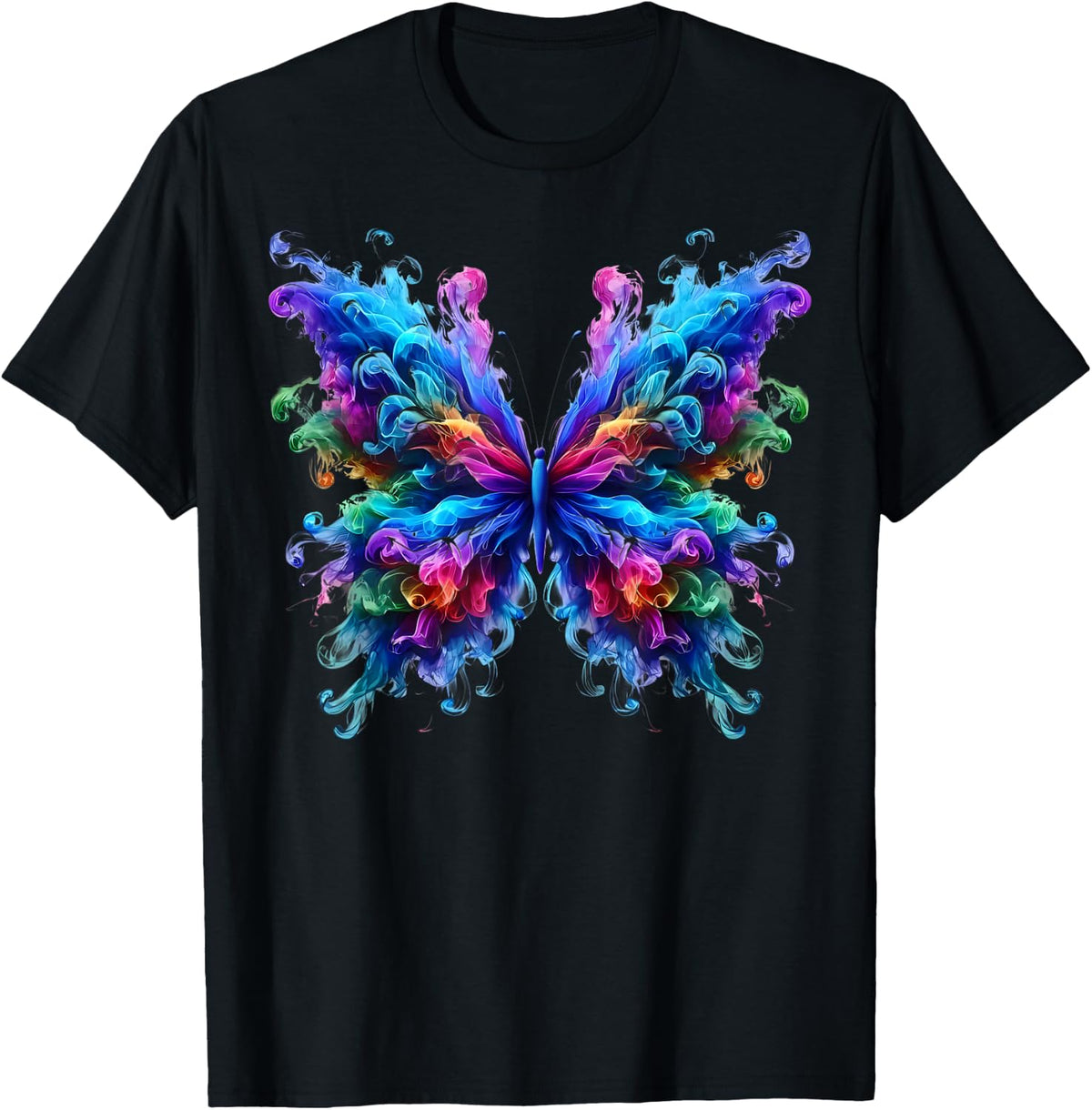 Tie Dye Butterfly Rainbow Cute Butterfly Art Colorful T-Shirt