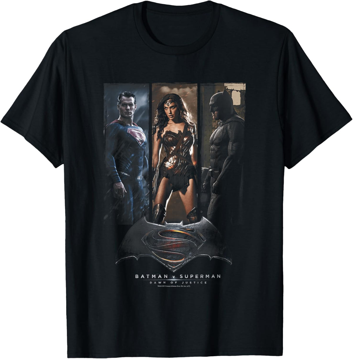 Batman v Superman 3 Phases T Shirt T-Shirt