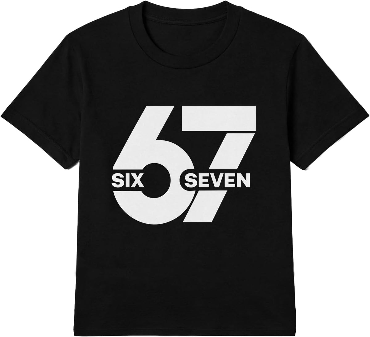 67 Shirt and Soccer Necklace Set, American Flag Number Graphic Cotton Streetwear Outfit Gift for Men