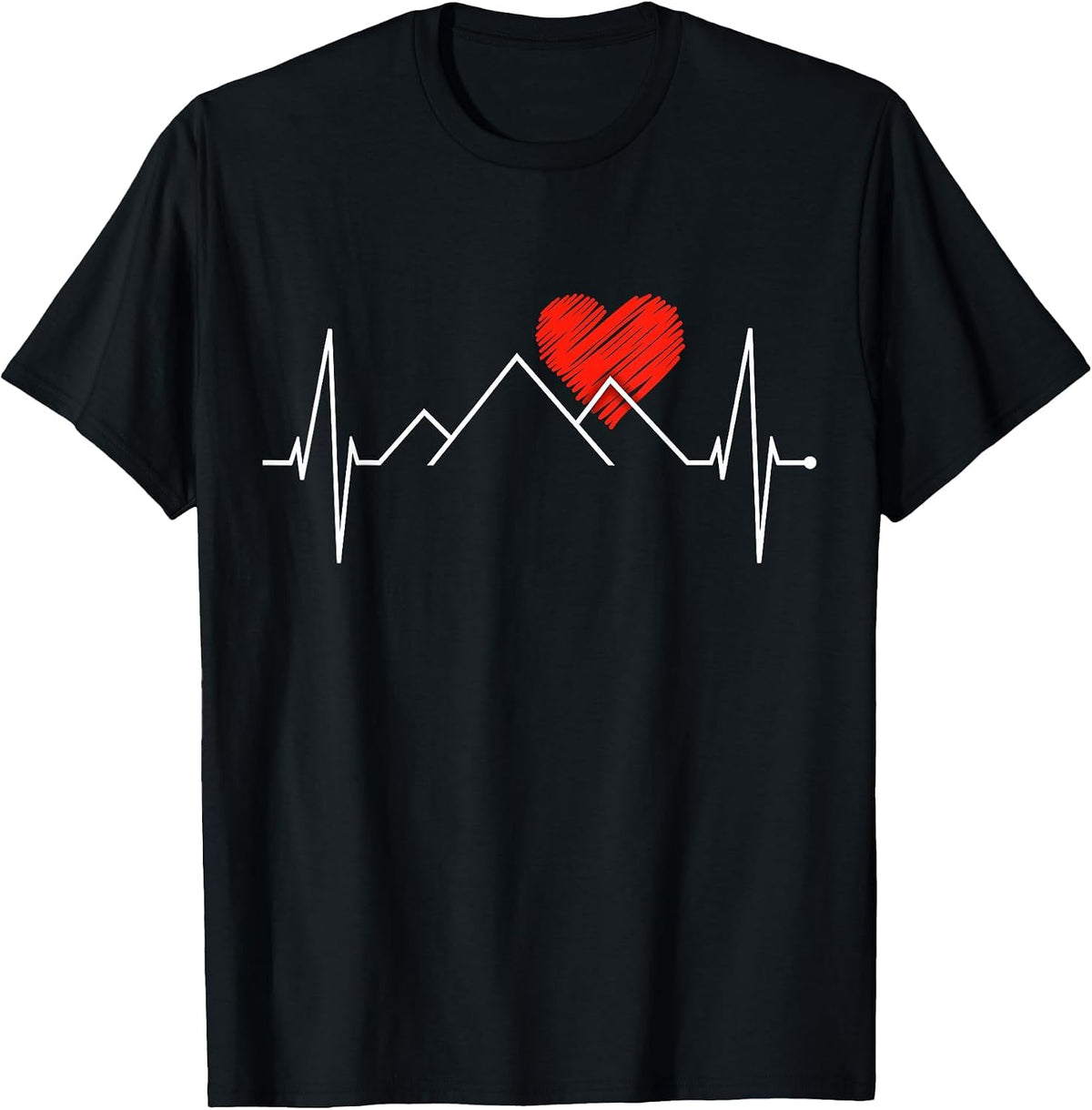 Pyramid Skyline Heartbeat Egypt Love Cairo Giza Pyramids T-Shirt