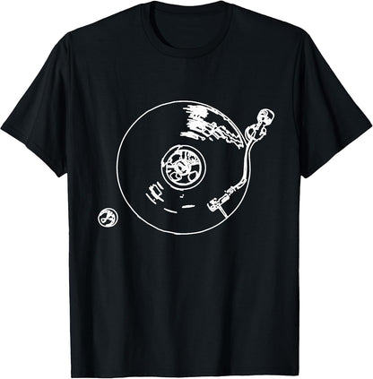 Vintage Vinyl Turntable DJ Disc Jockey Turntable T-Shirt