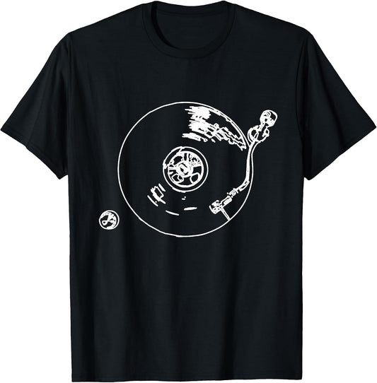 Vintage Vinyl Turntable DJ Disc Jockey Turntable T-Shirt