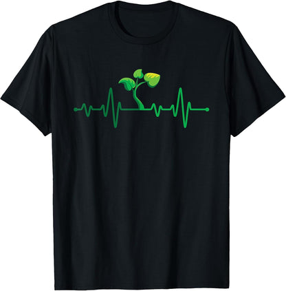 Plant Heartbeat - Botany Botanist Gardening Plant Lovers T-Shirt