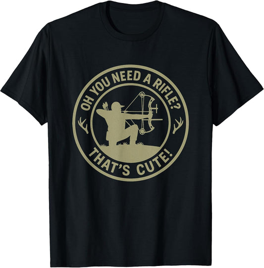 Archery Bow Hunting Season Art for Men Deer Elk Mule Hunting T-Shirt