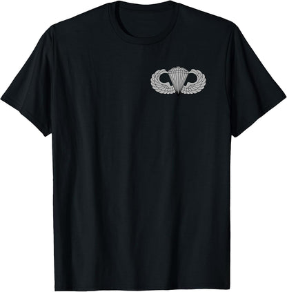 Basic Parachutist Badge - Airborne Jump Wings - US Army T-Shirt