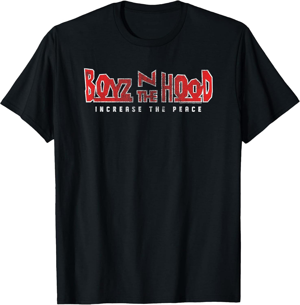 Boyz n the Hood 2 Color Distressed Logo Increase the Peace T-Shirt