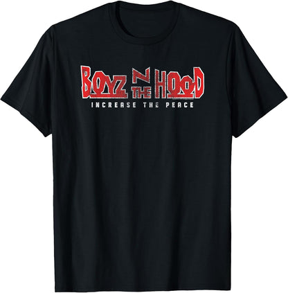 Boyz n the Hood 2 Color Distressed Logo Increase the Peace T-Shirt