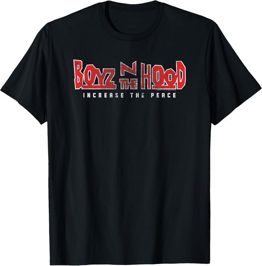 Boyz n the Hood 2 Color Distressed Logo Increase the Peace T-Shirt