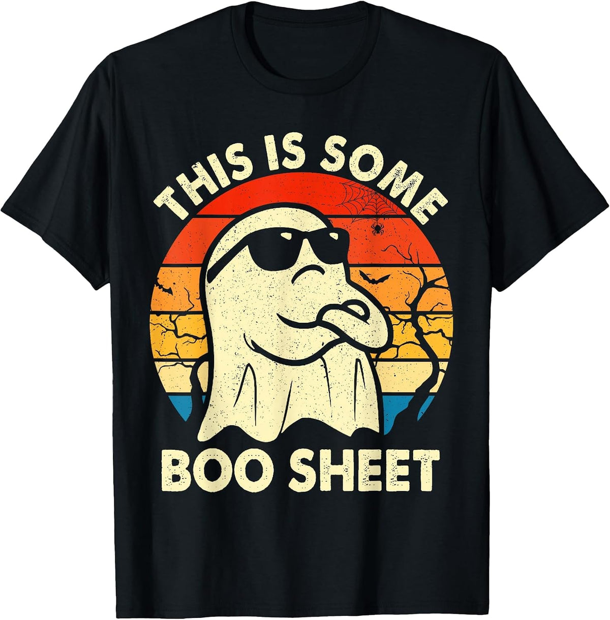 Vintage Boo Funny Halloween Ghost This is Halloween Costume T-Shirt