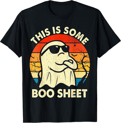 Vintage Boo Funny Halloween Ghost This is Halloween Costume T-Shirt