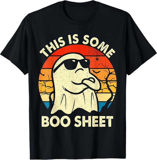 Vintage Boo Funny Halloween Ghost This is Halloween Costume T-Shirt